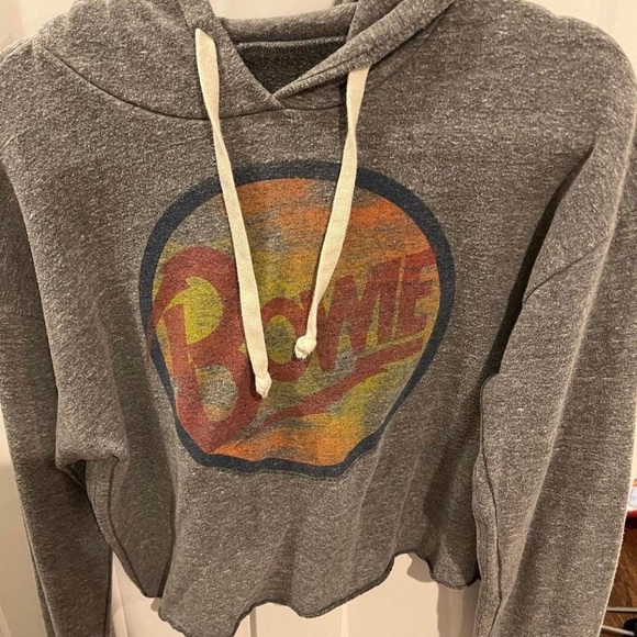 Trunk LTD David Bowie cropped raw edge hoodie with thumb holes
Gently worn - Picture 2 of 4